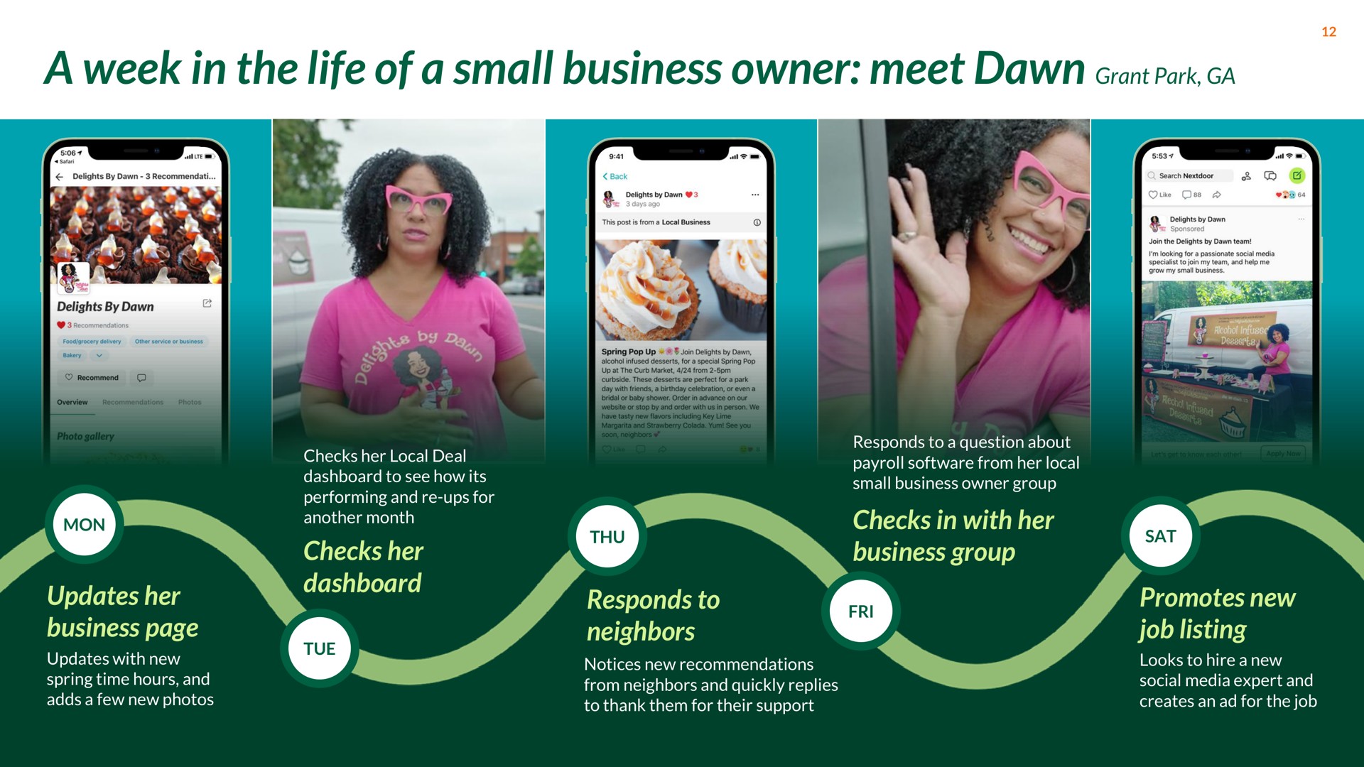 a week in the life of a small business owner meet dawn grant park | Nextdoor