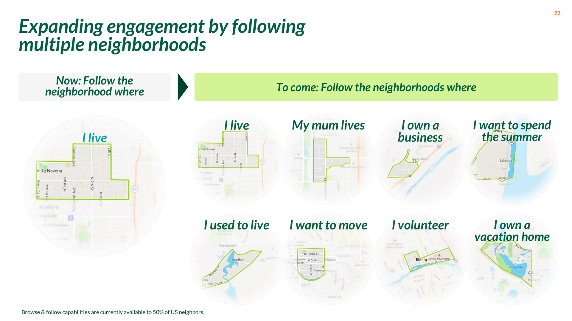 expanding engagement by following multiple neighborhoods | Nextdoor