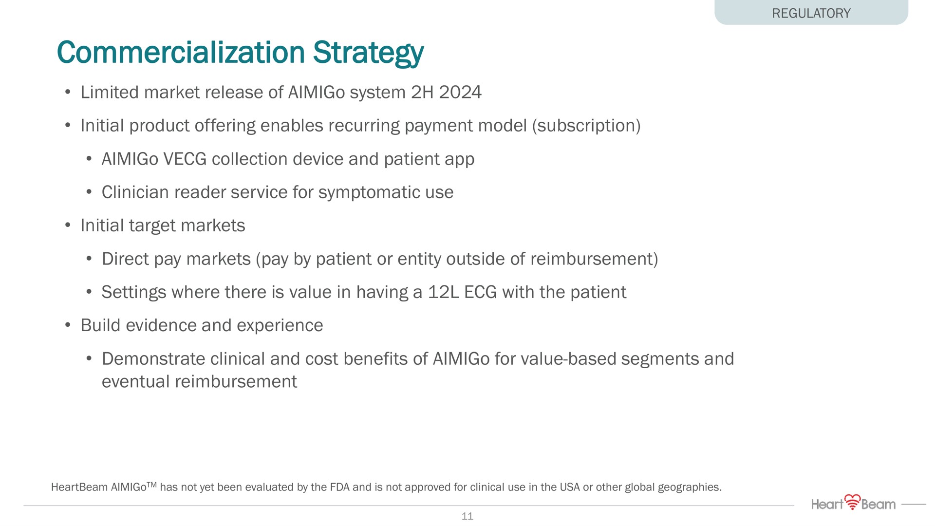 commercialization strategy | HeartBeam