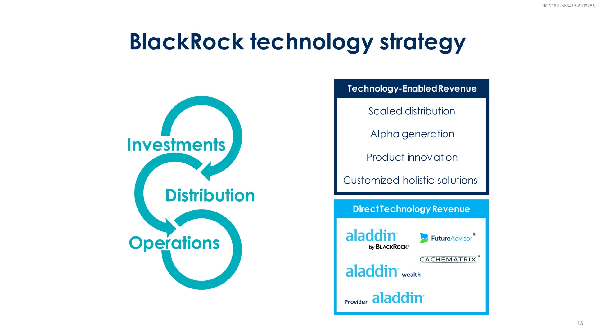 technology strategy investments distribution operations | BlackRock