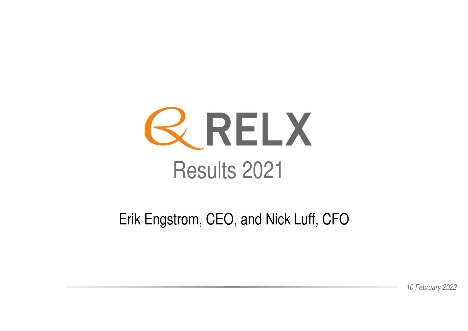 results and nick luff | RELX