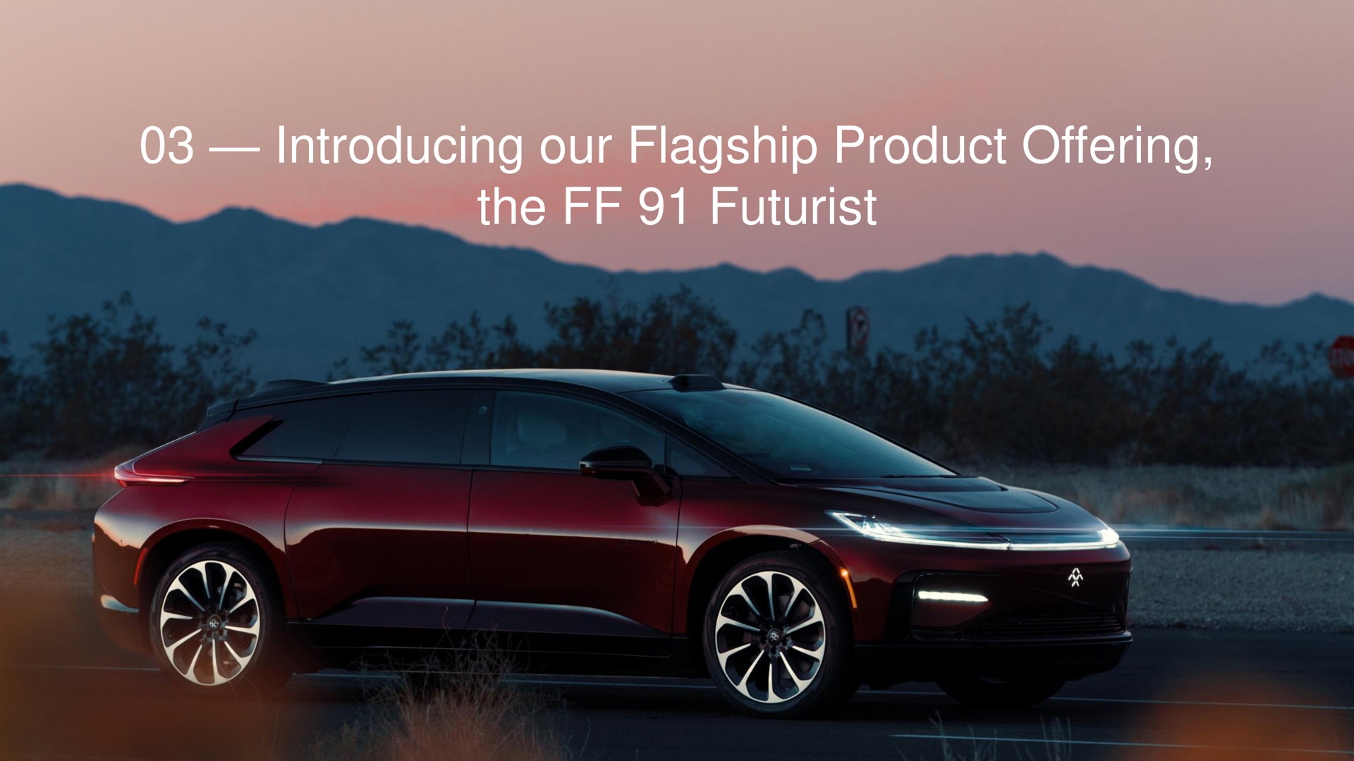 introducing our flagship product offering the futurist | Faraday Future