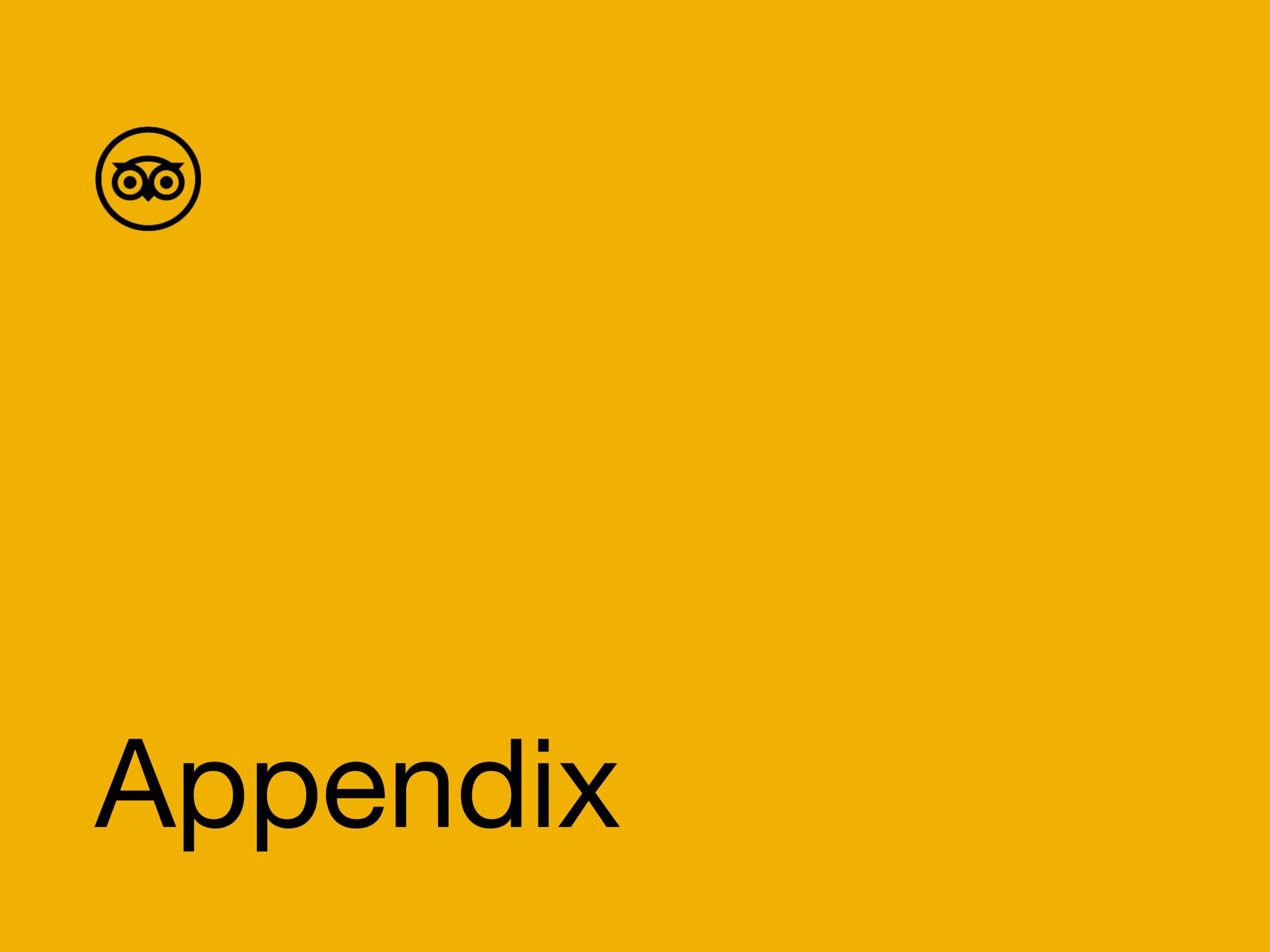 appendix | Tripadvisor