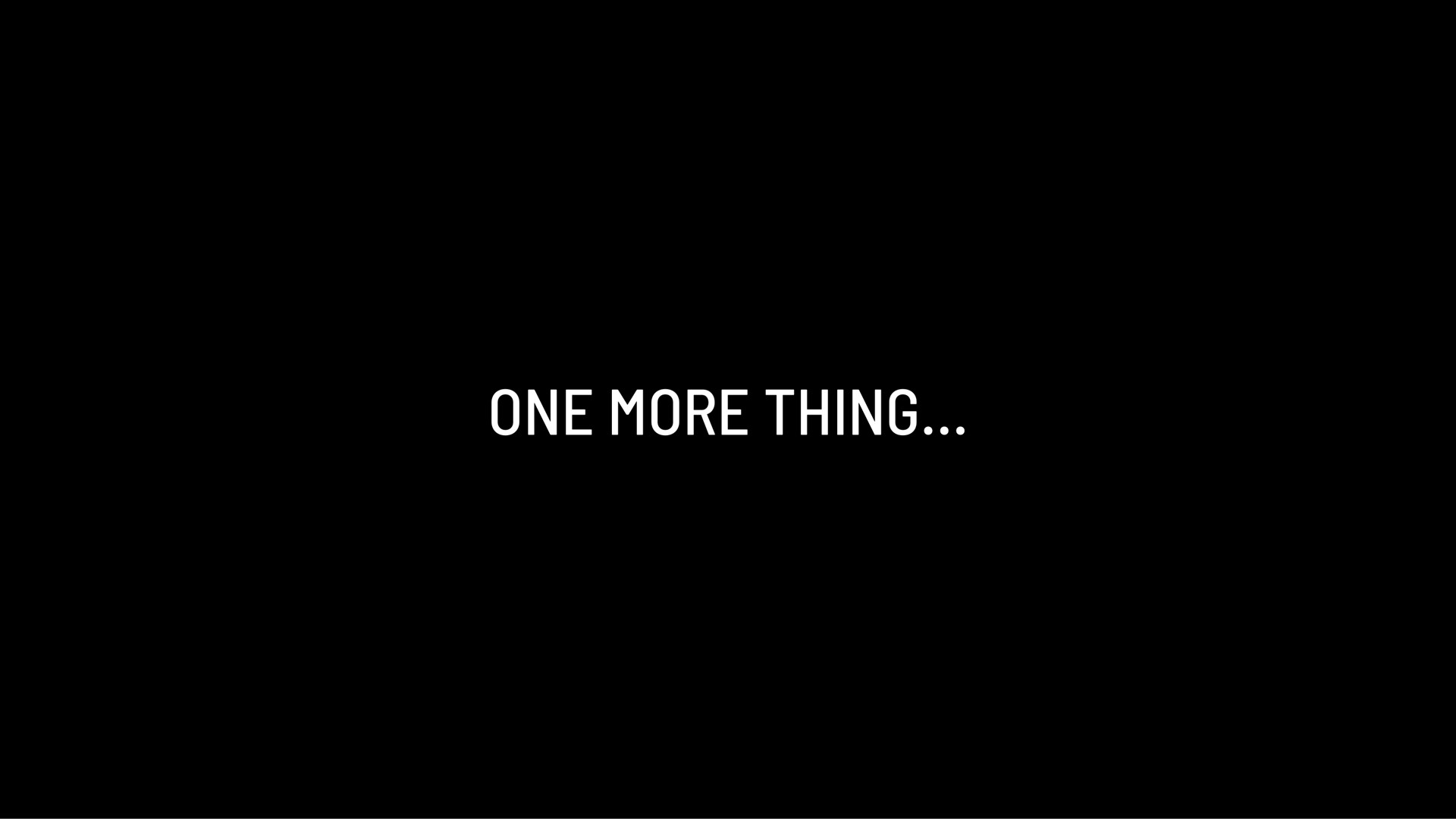 one more thing | Astra
