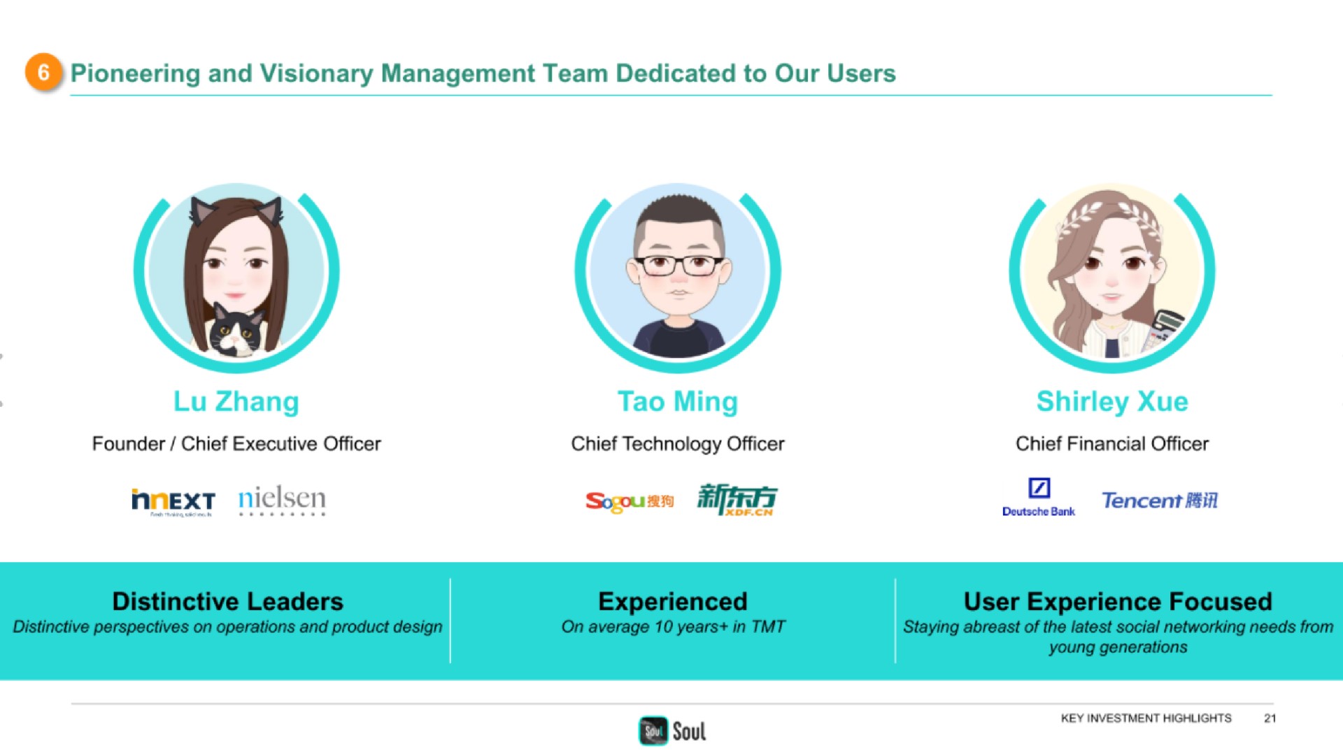 pioneering and visionary management team dedicated to our users tao ming if | Soulgate