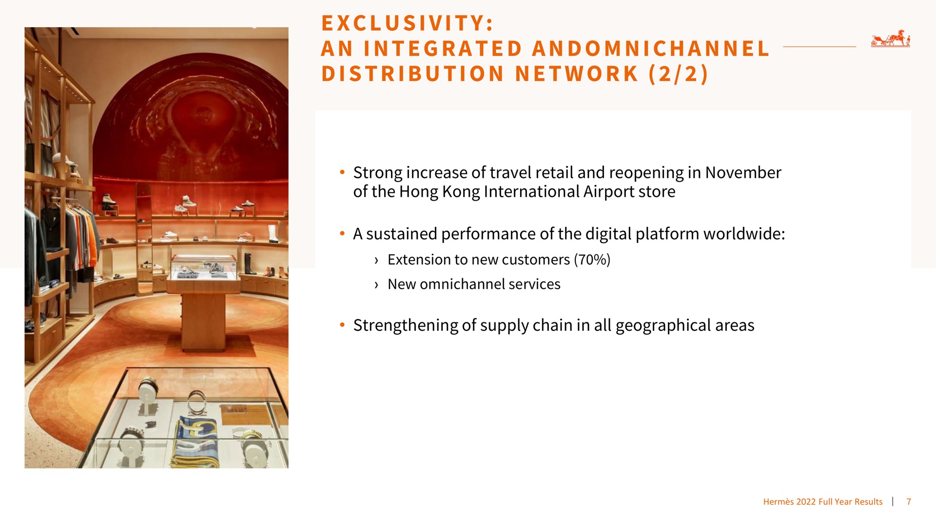 i i a i a a i a i i i exclusivity an integrated distribution network | Hermes