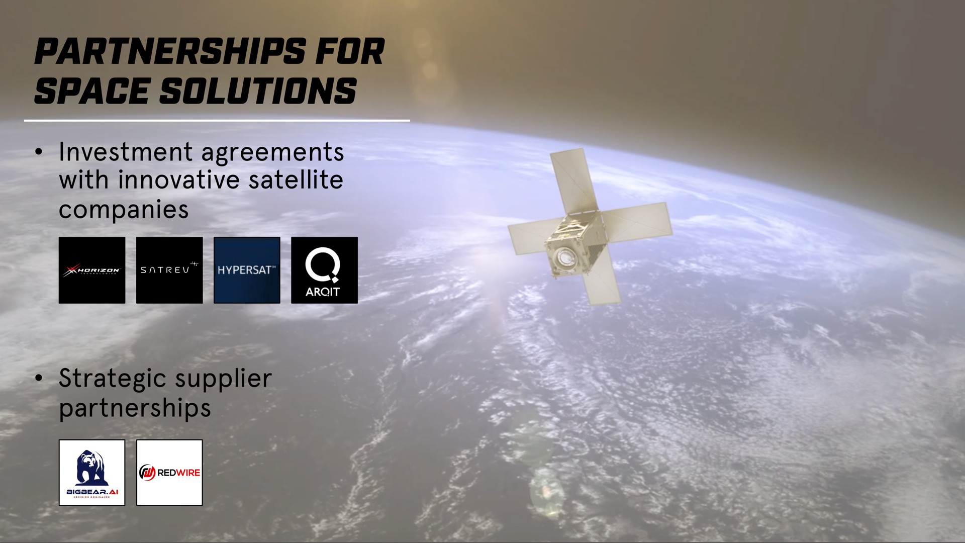 partnerships for space solutions | Virgin Orbit