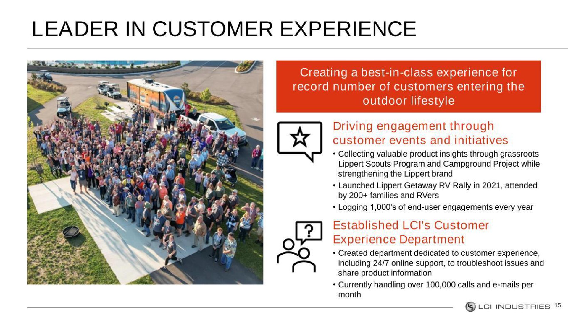 leader in customer experience | LCI Industries
