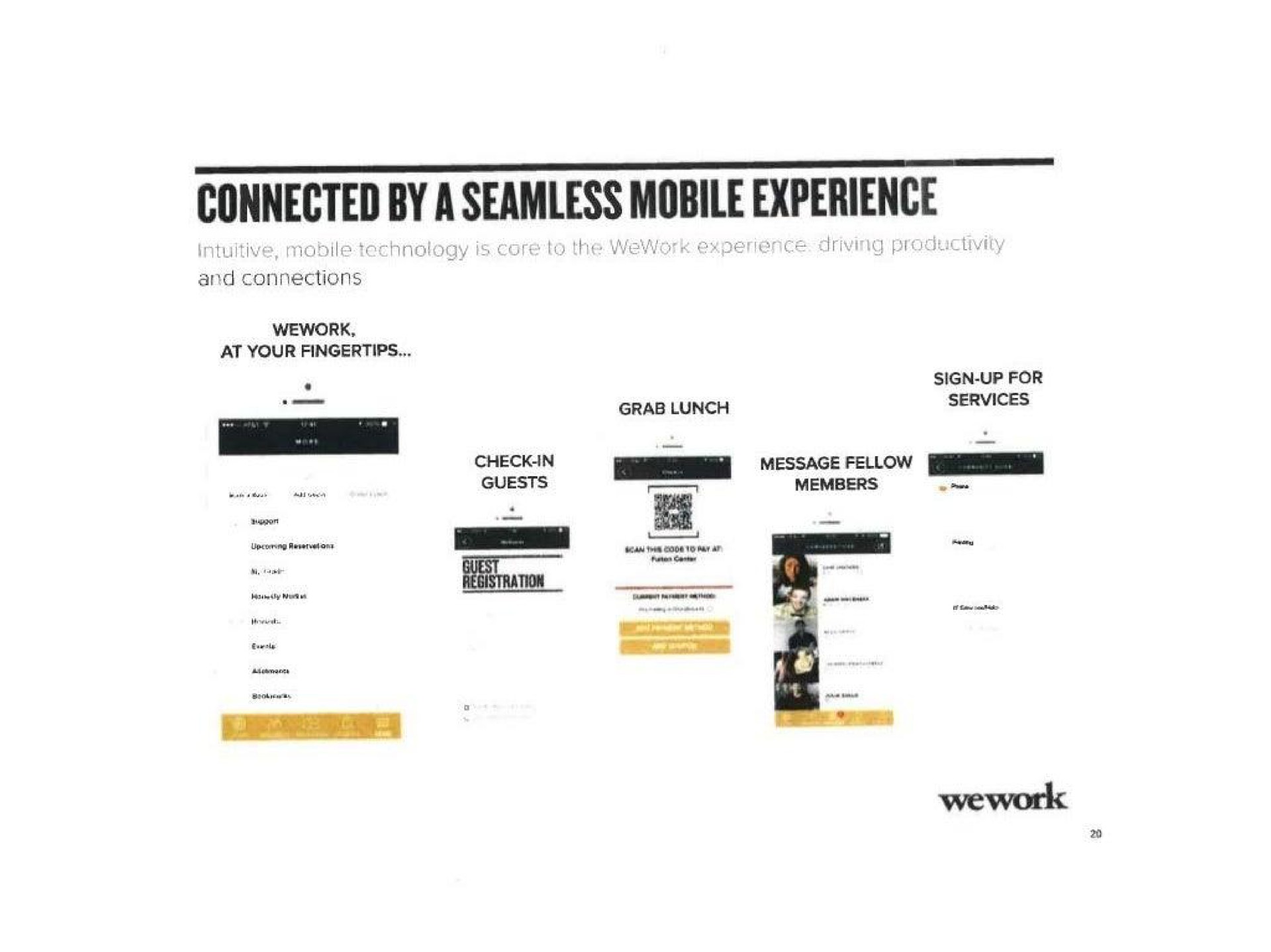 connected by a seamless mobile experience | WeWork