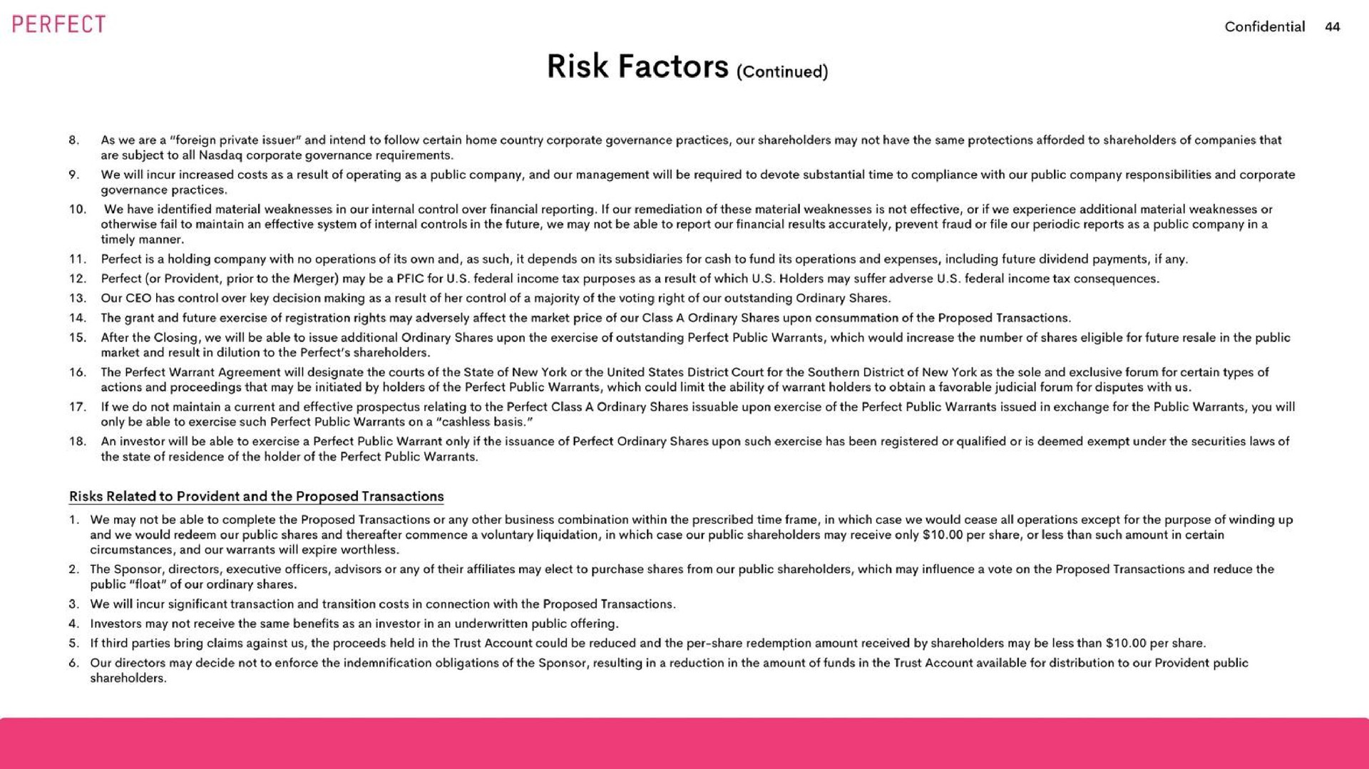 risk factors | Perfect
