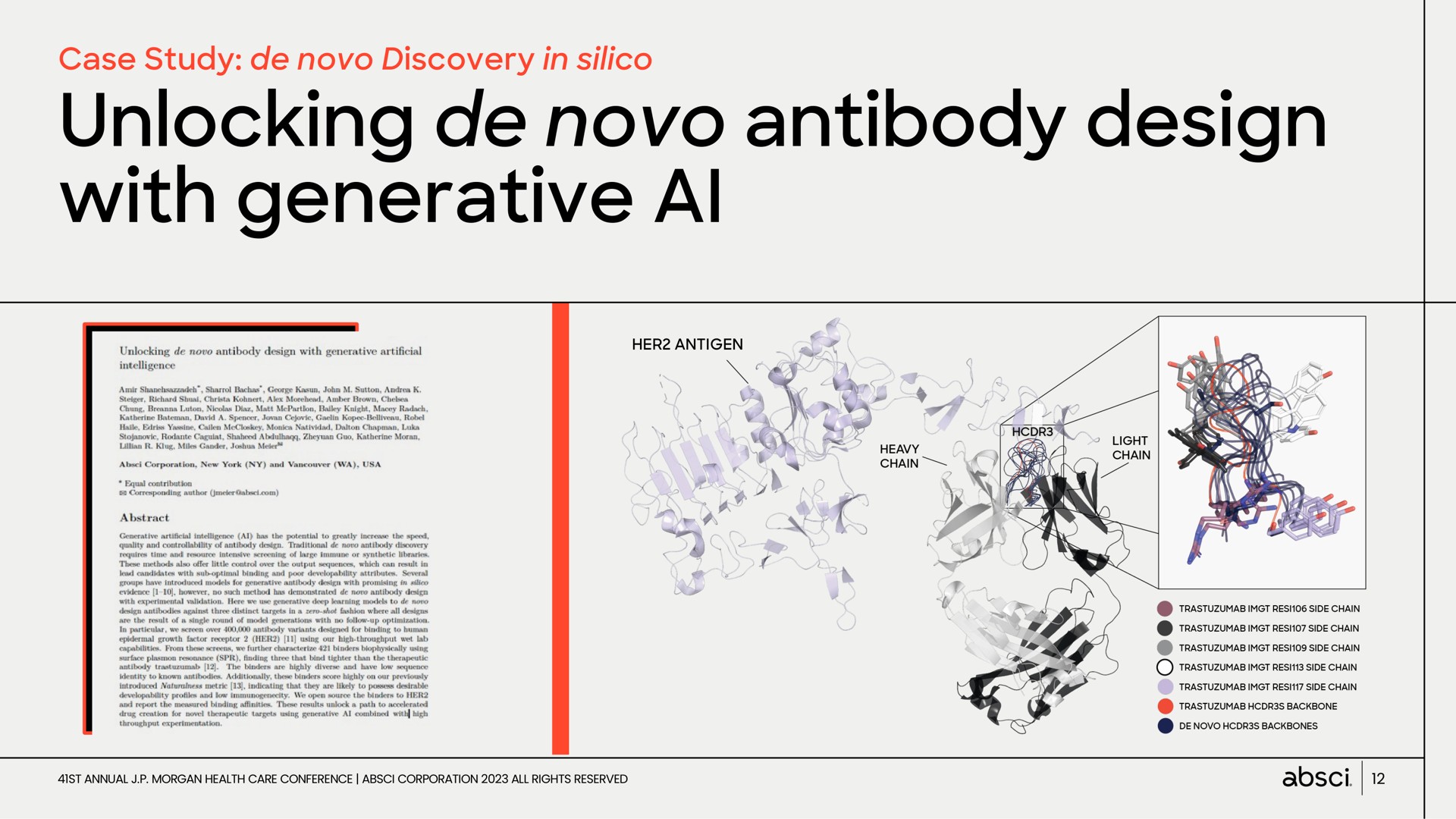 unlocking antibody design with generative | Absci
