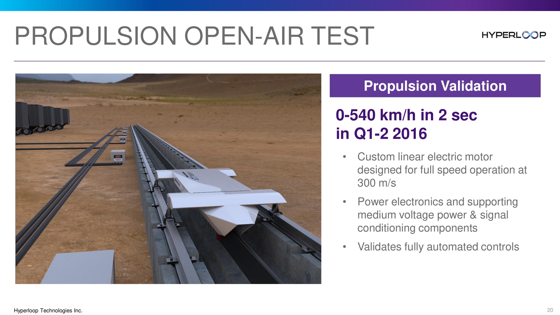 propulsion open air test | Hyperloop One