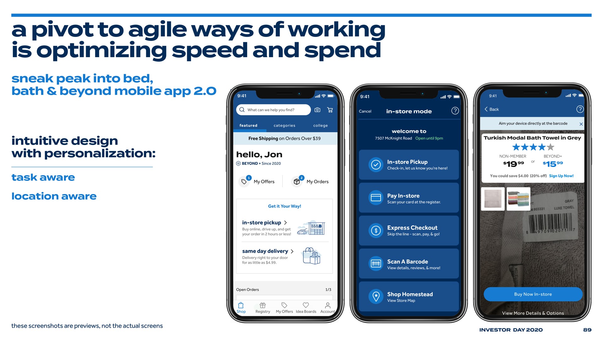 a pivot to agile ways of working is optimizing speed and spend | Bed Bath & Beyond