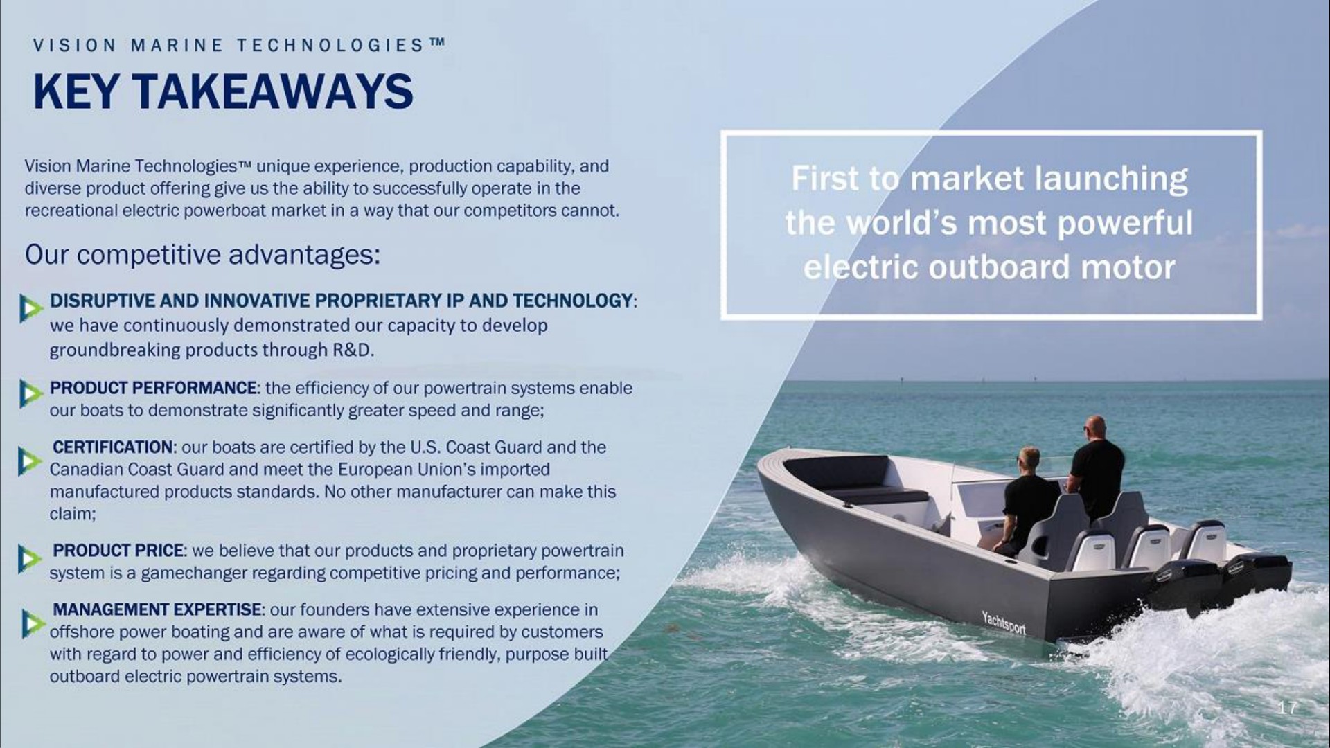 Vision Marine Technologies IPO Presentation Deck | Slidebook.io