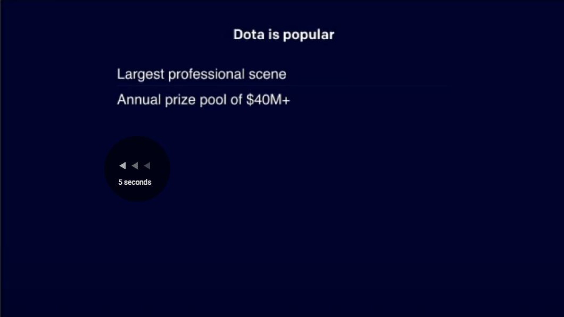 is popular professional scene annual prize pool of | OpenAI