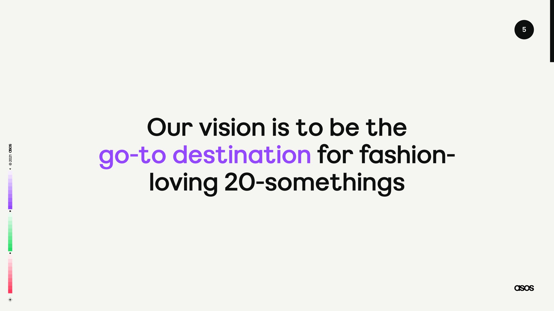our vision is to be the go to destination for fashion loving | Asos