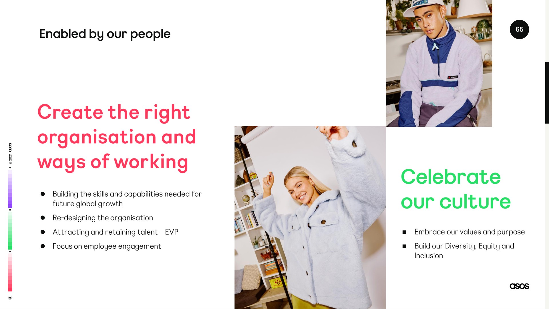 create the right and ways of working celebrate our culture | Asos