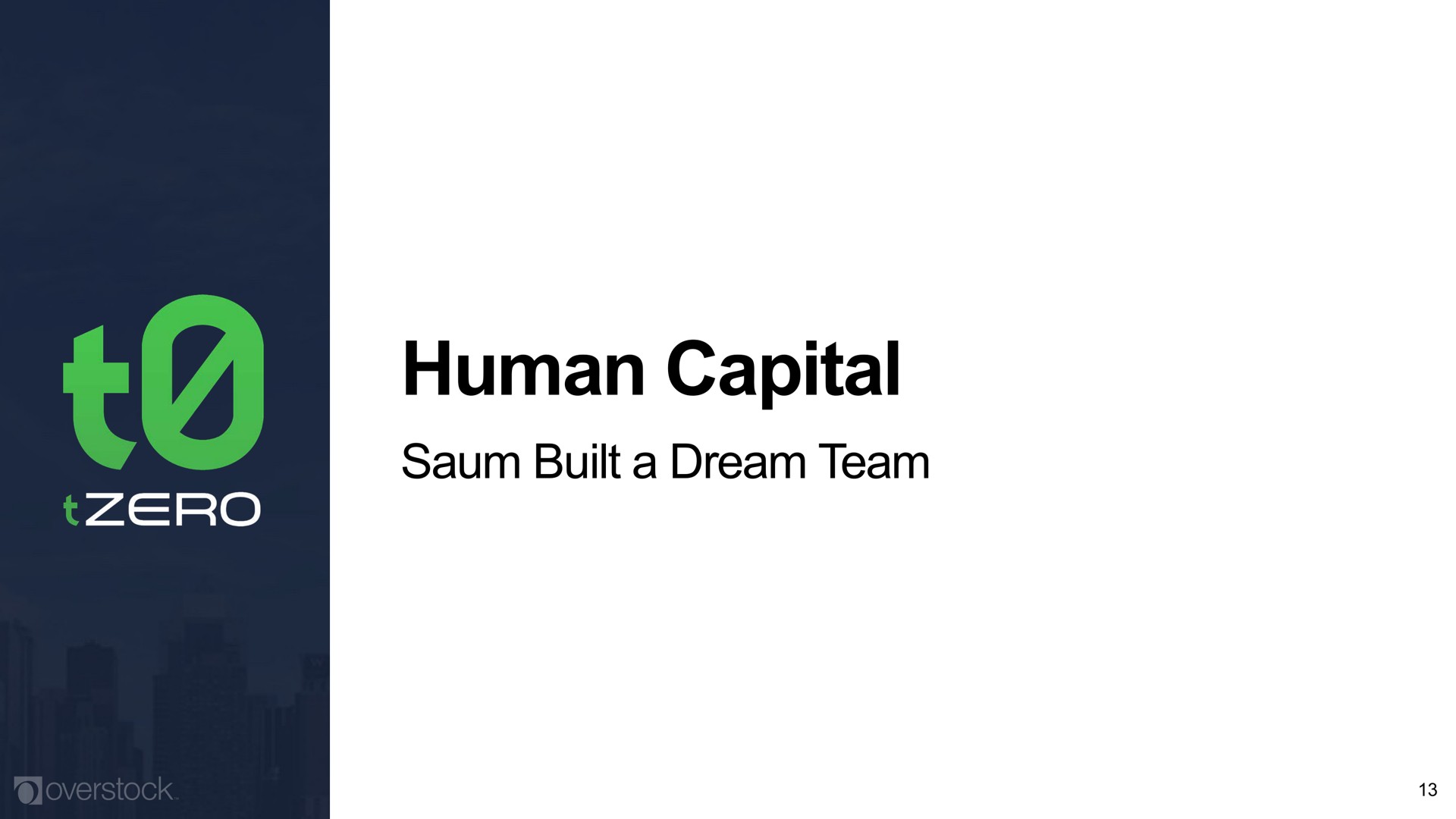 human capital saum built a dream team | Overstock