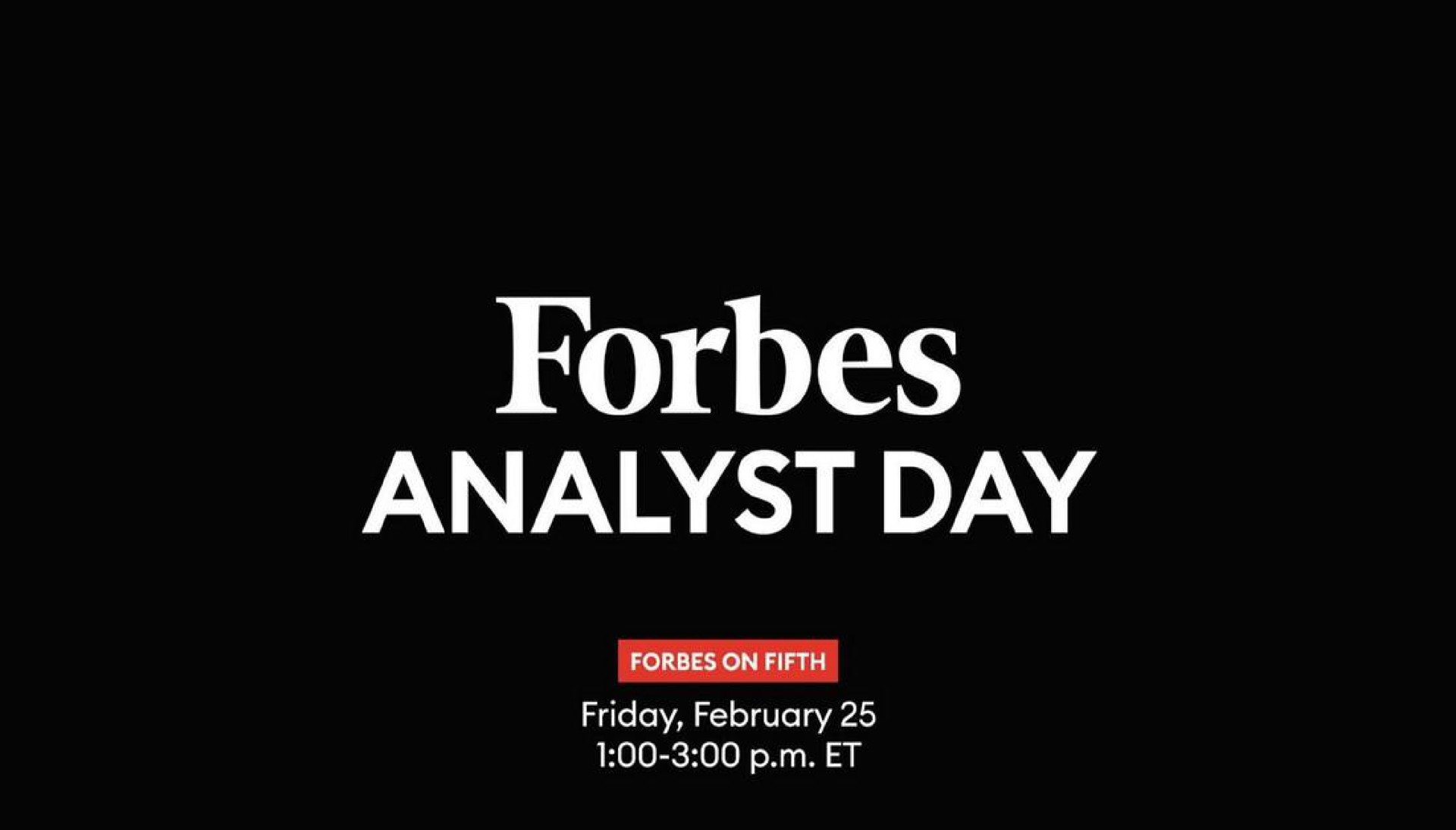 analyst day | Forbes