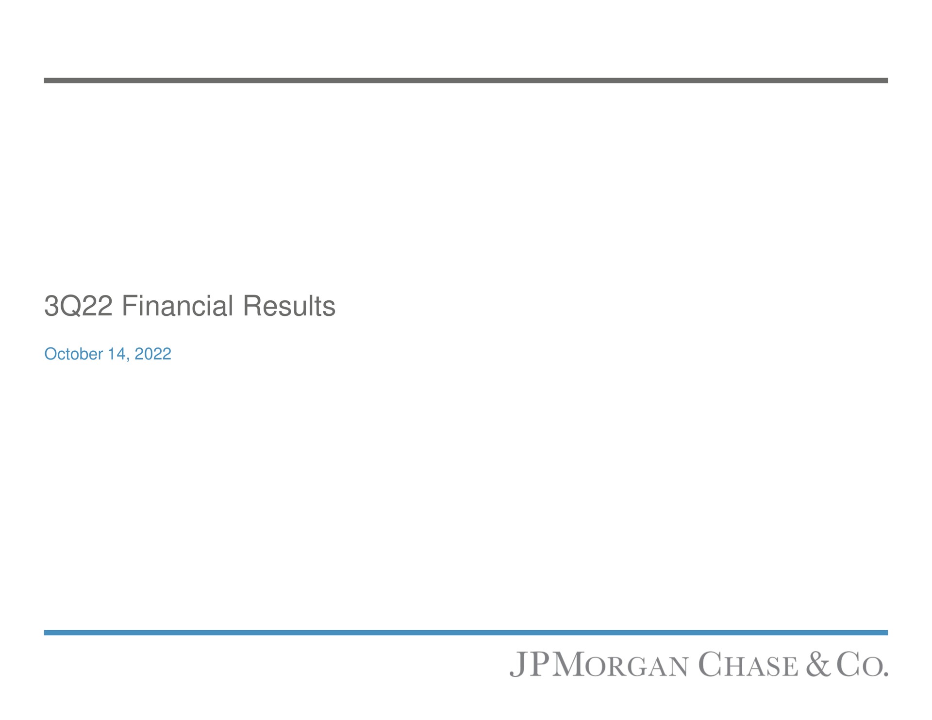 financial results chase coo | J.P.Morgan
