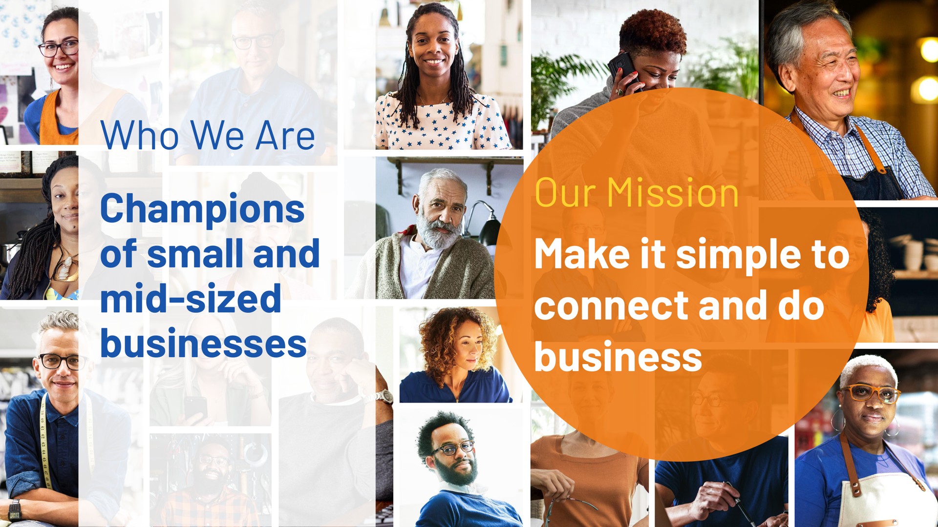 who we are champions of small and mid sized businesses our mission make it simple to connect and do business mae tint ree by | Bill.com