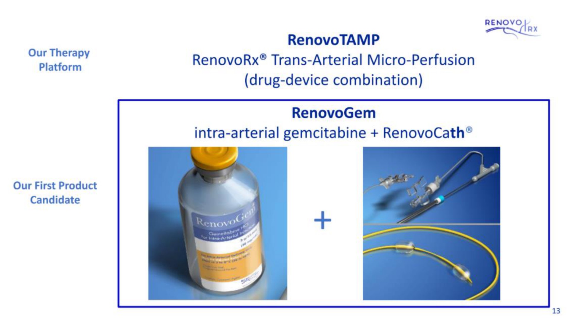 arterial micro perfusion drug device combination arterial | RenovoRx