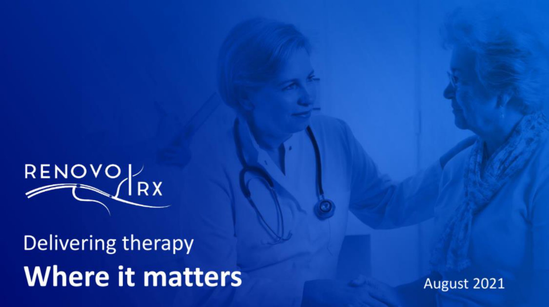 sew delivering therapy where it matters | RenovoRx