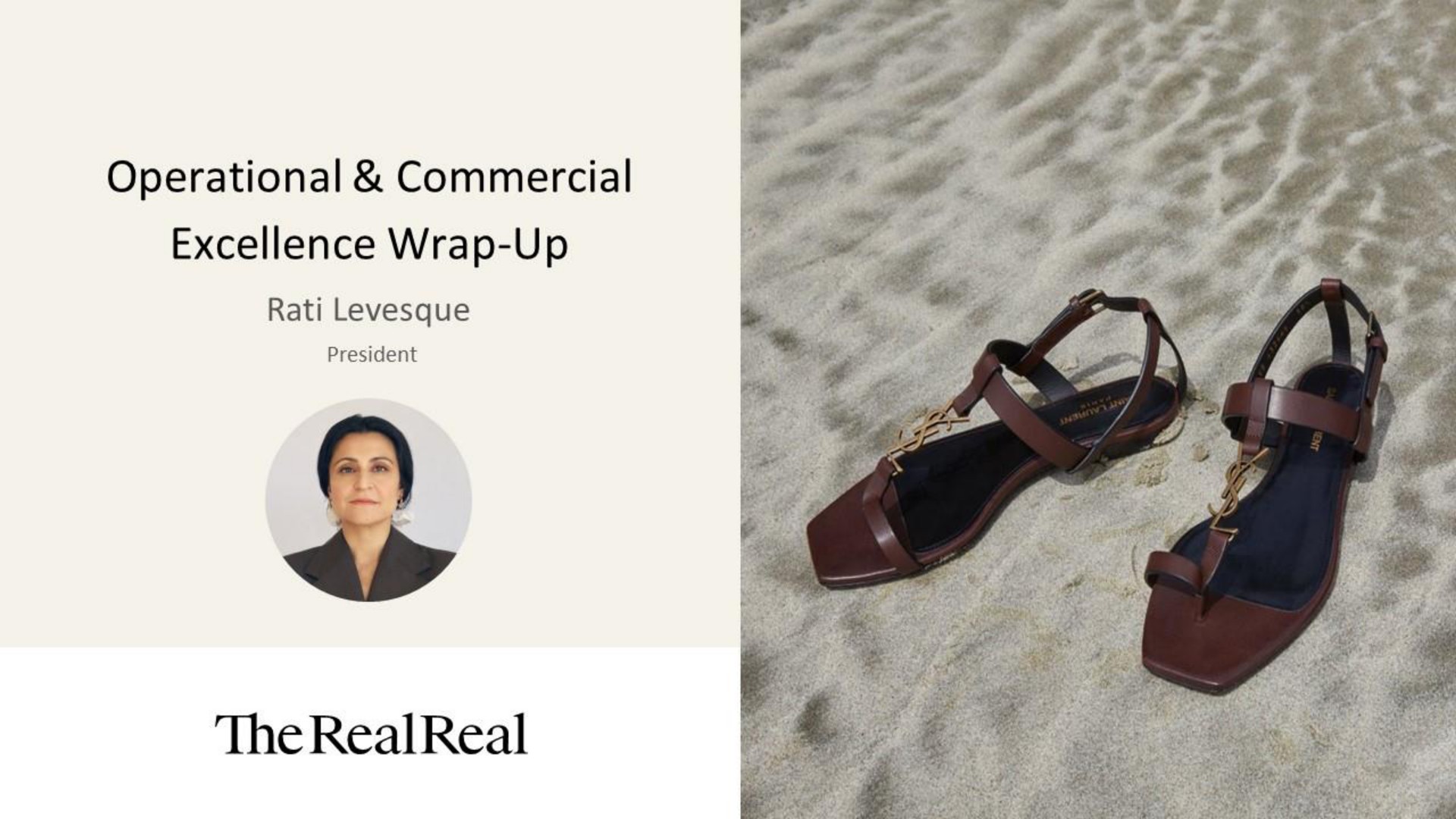 operational commercial excellence wrap up the | The RealReal