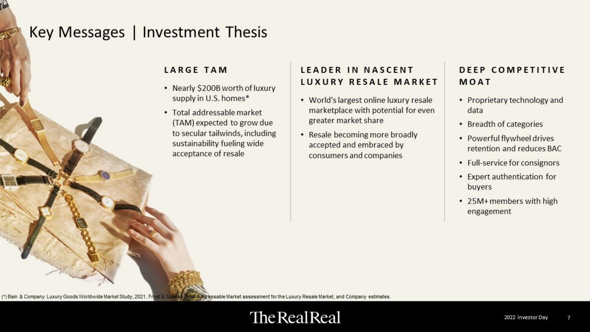 key messages investment thesis | The RealReal