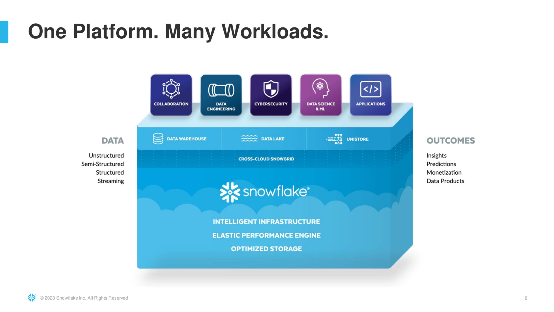 one platform many | Snowflake
