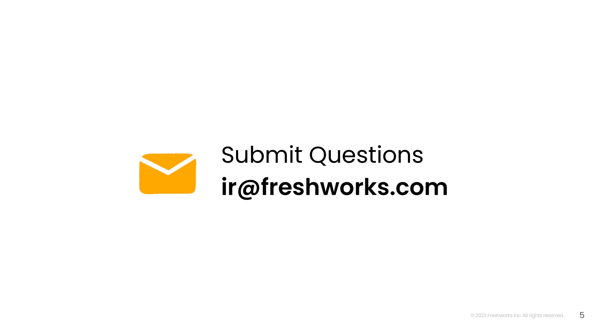 submit questions | Freshworks