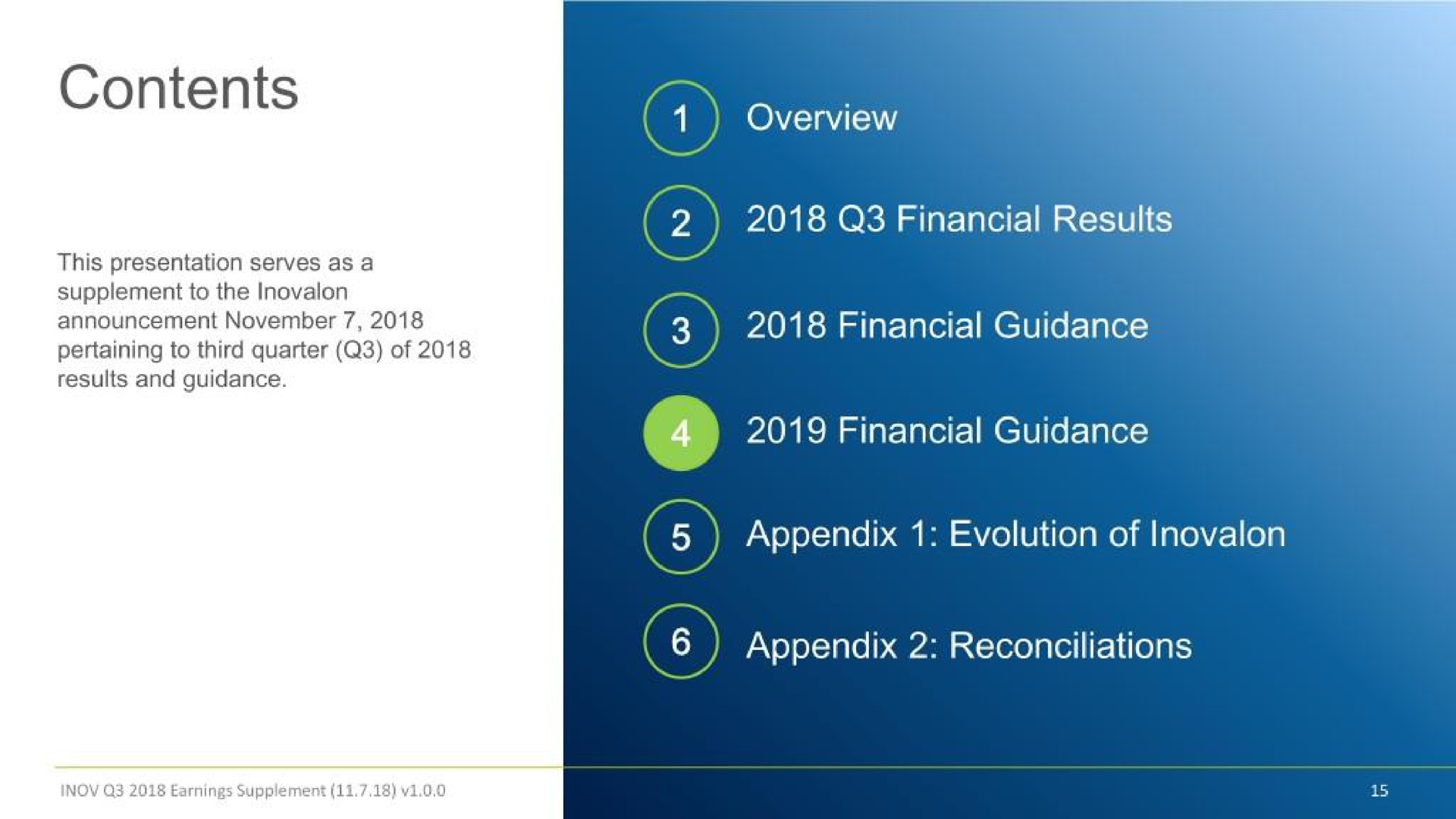 contents i overview i financial results | Inovalon