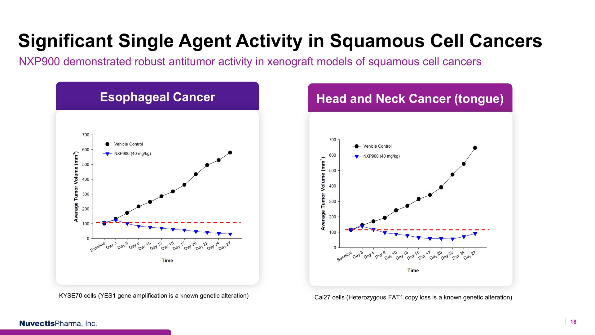 significant single agent activity in squamous cell cancers | Nuvectis Pharma