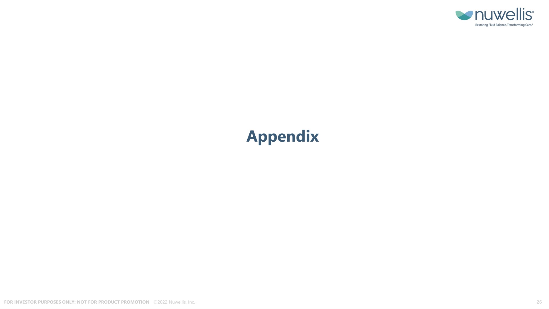 appendix | Nuwellis