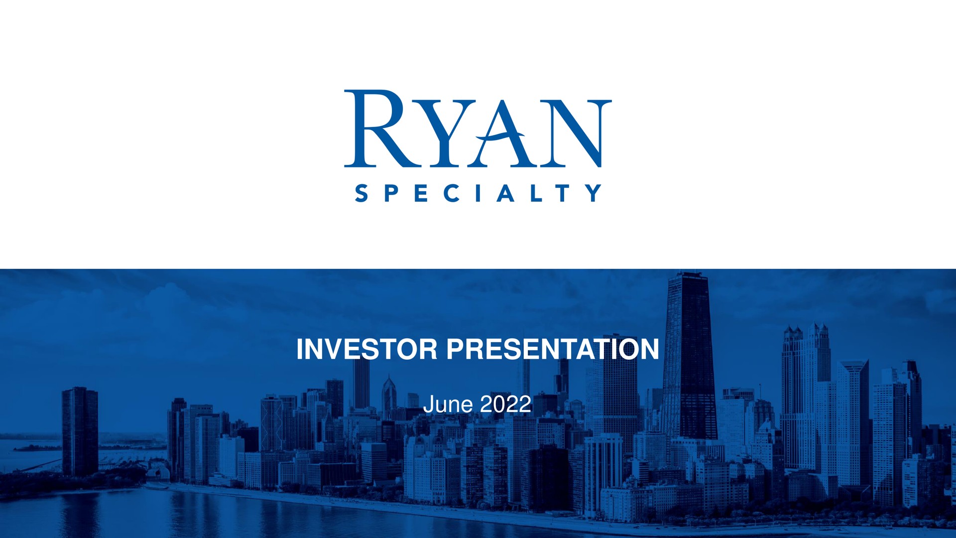 investor presentation june specialty | Rayan Speciality Group