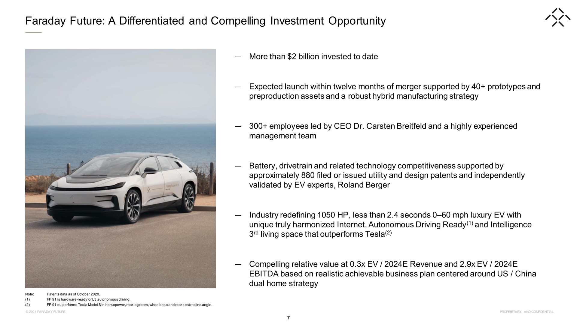 faraday future a differentiated and compelling investment opportunity | Faraday Future