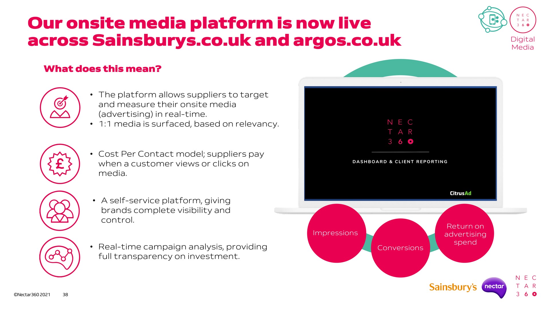 our media platform is now live across and argos digital | Sainsbury's