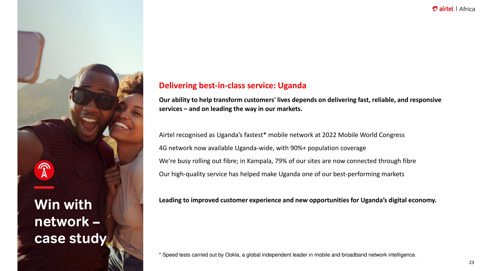 win with network case study delivering best in class service | Airtel Africa