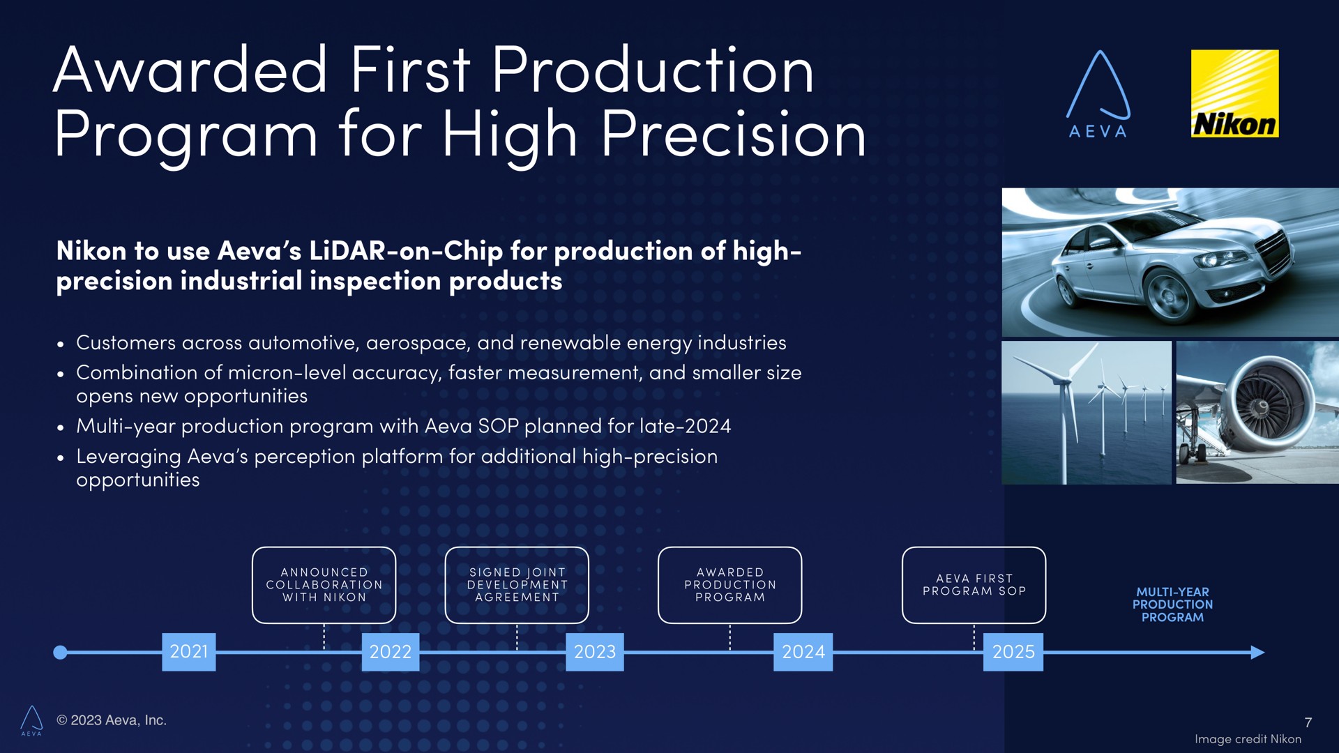 awarded first production program for high precision a | Aeva