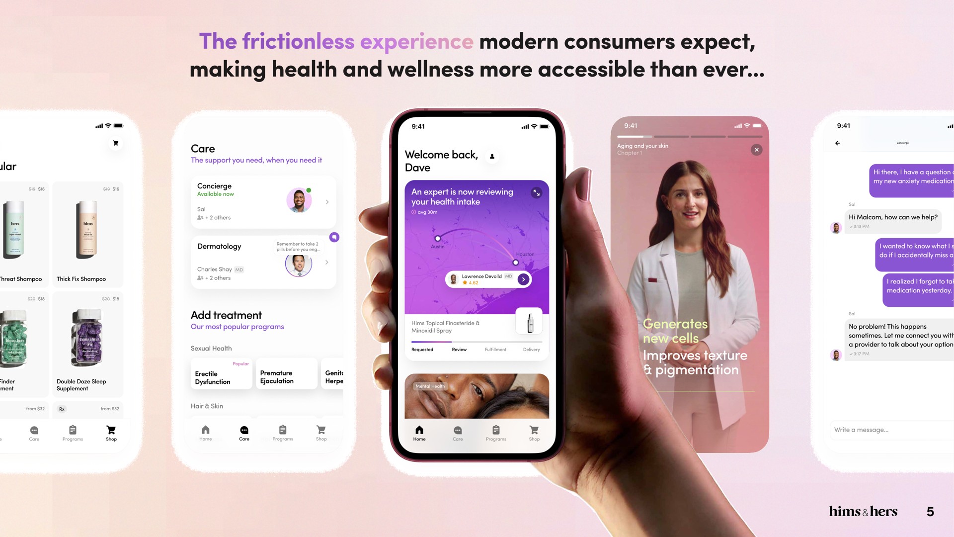modern consumers expect the frictionless making health and wellness more accessible than ever | Hims & Hers