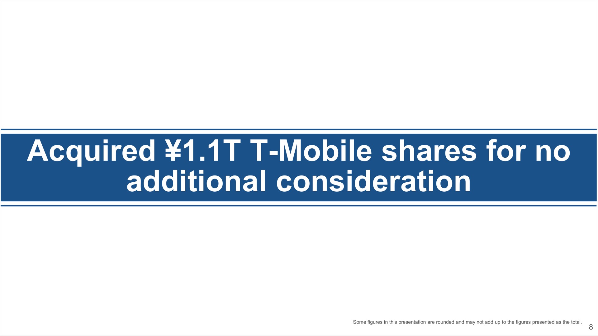 acquired mobile shares for no additional consideration | SoftBank