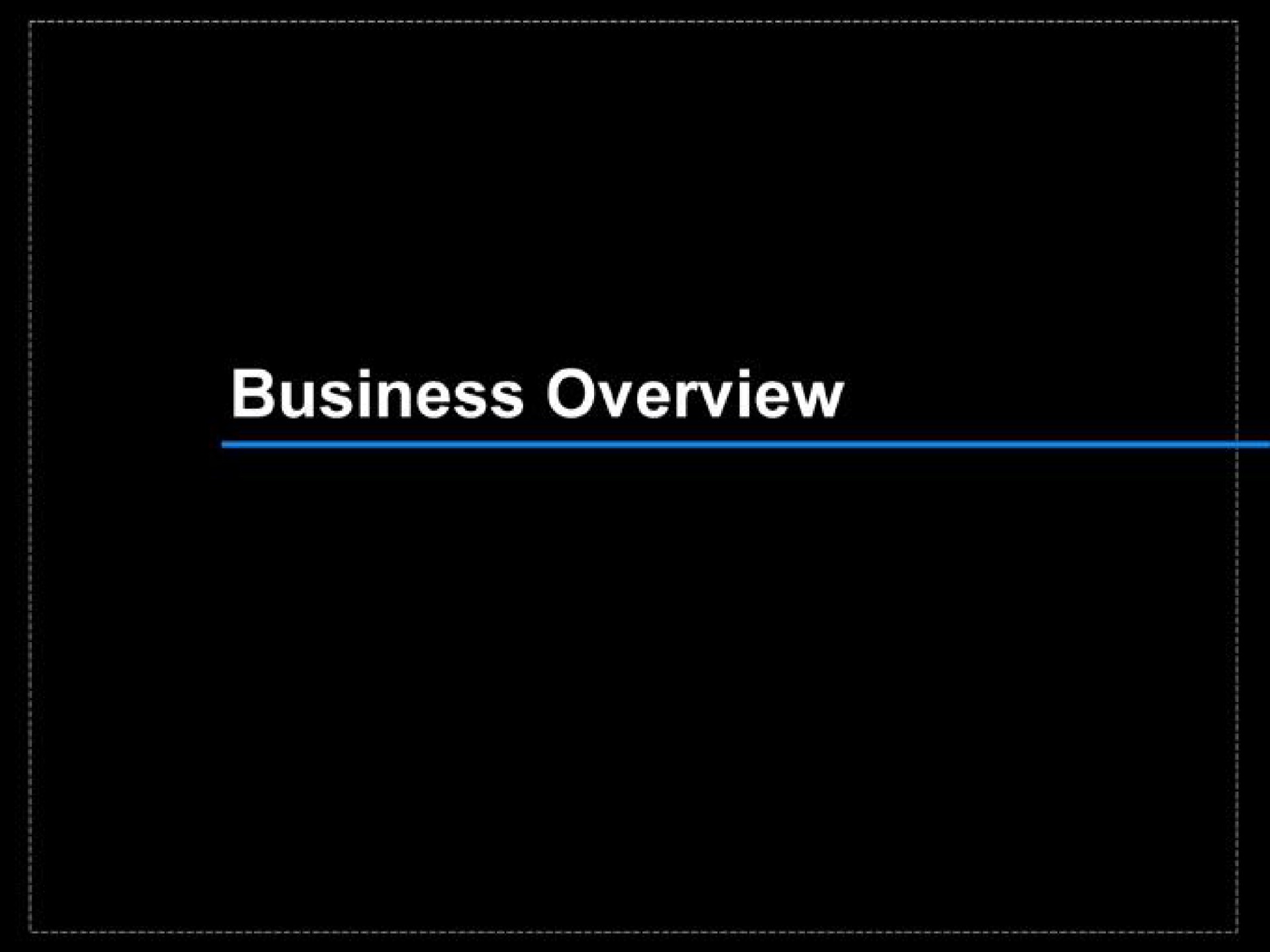 business overview | Blockbuster Video
