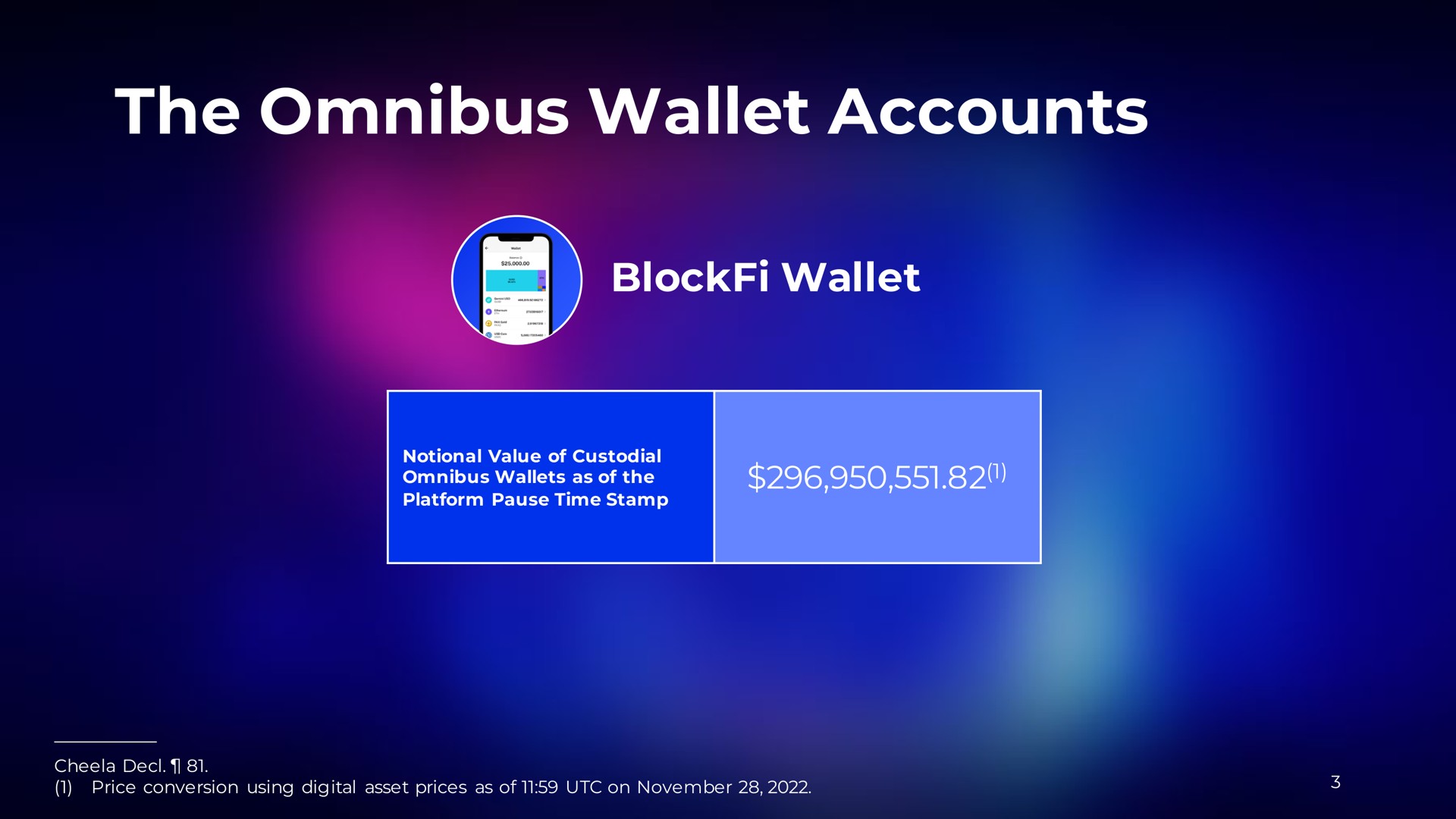 the omnibus wallet accounts wallet | BlockFi