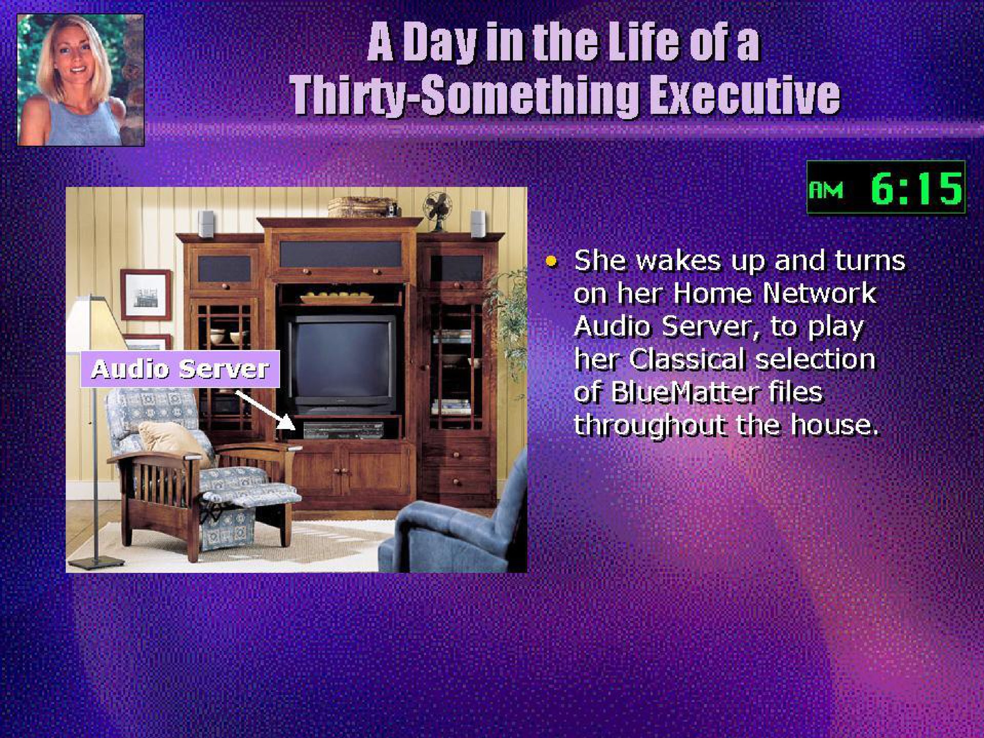 a day in the life she wakes up and turns on her home network audio server to | Universal Music Group