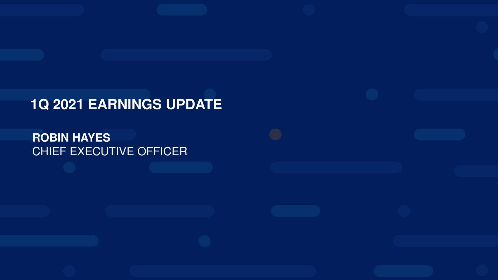 earnings update robin hayes chief executive officer | jetBlue