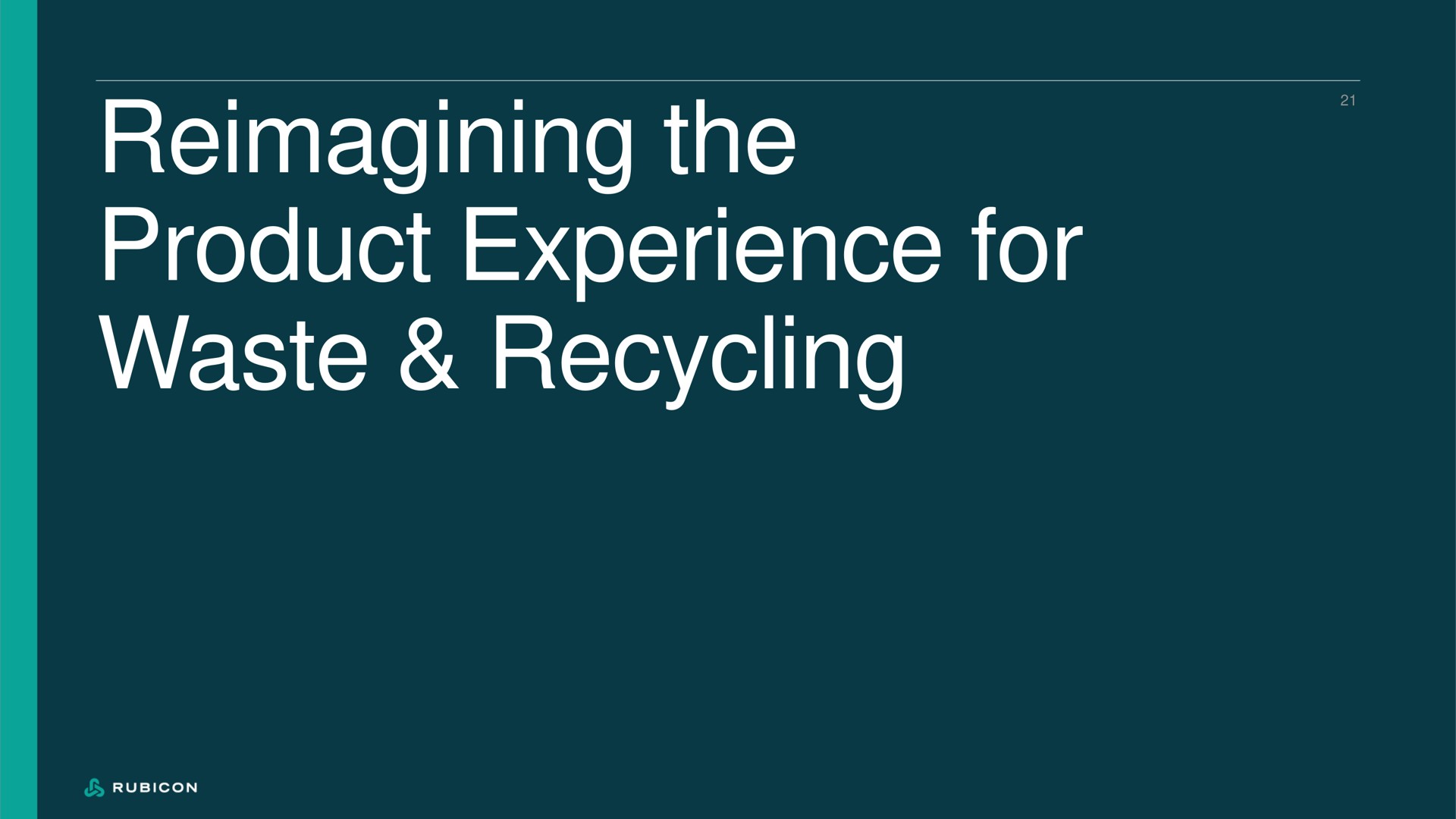 the product experience for waste recycling | Rubicon Technologies