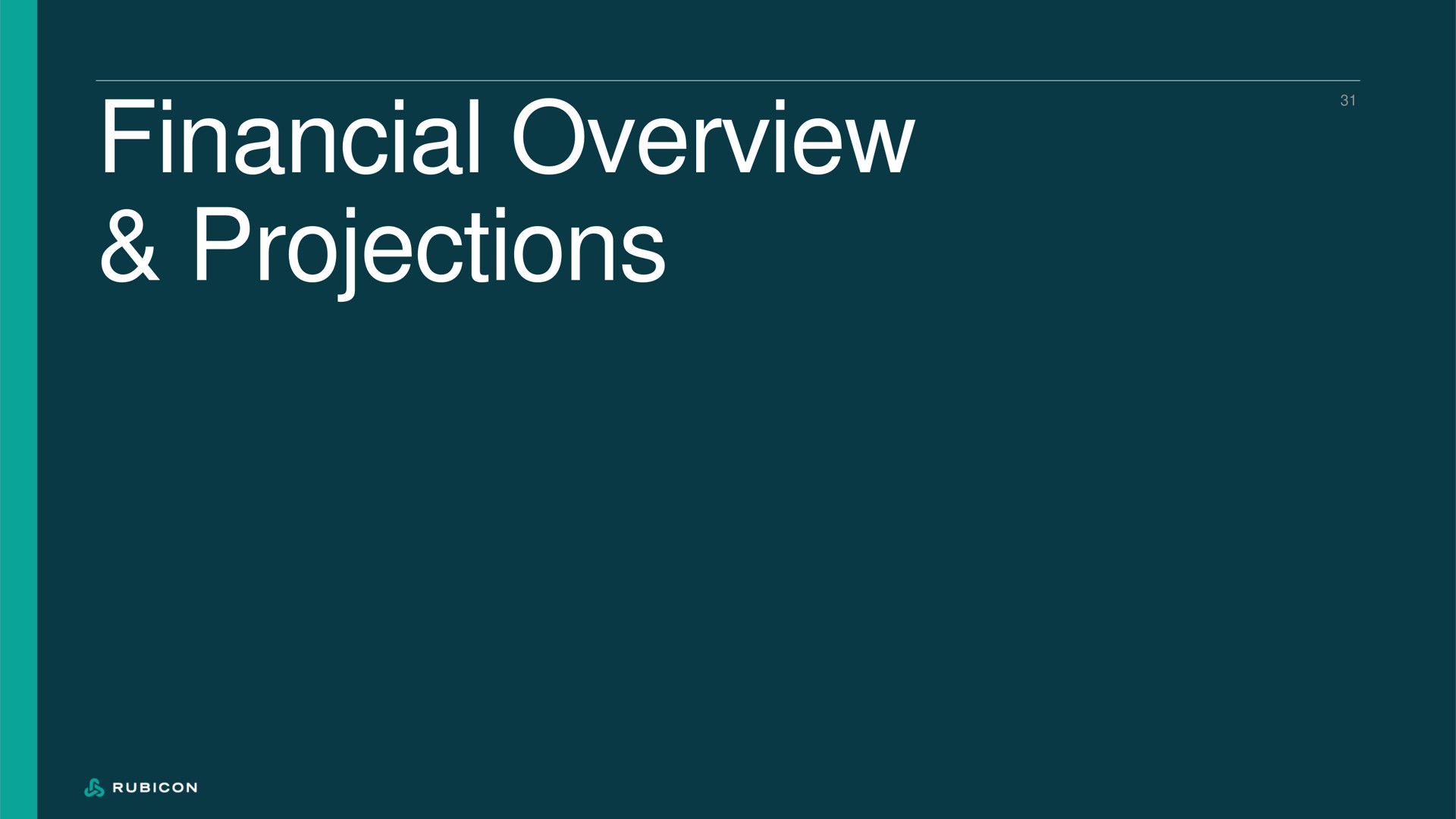 financial overview projections | Rubicon Technologies