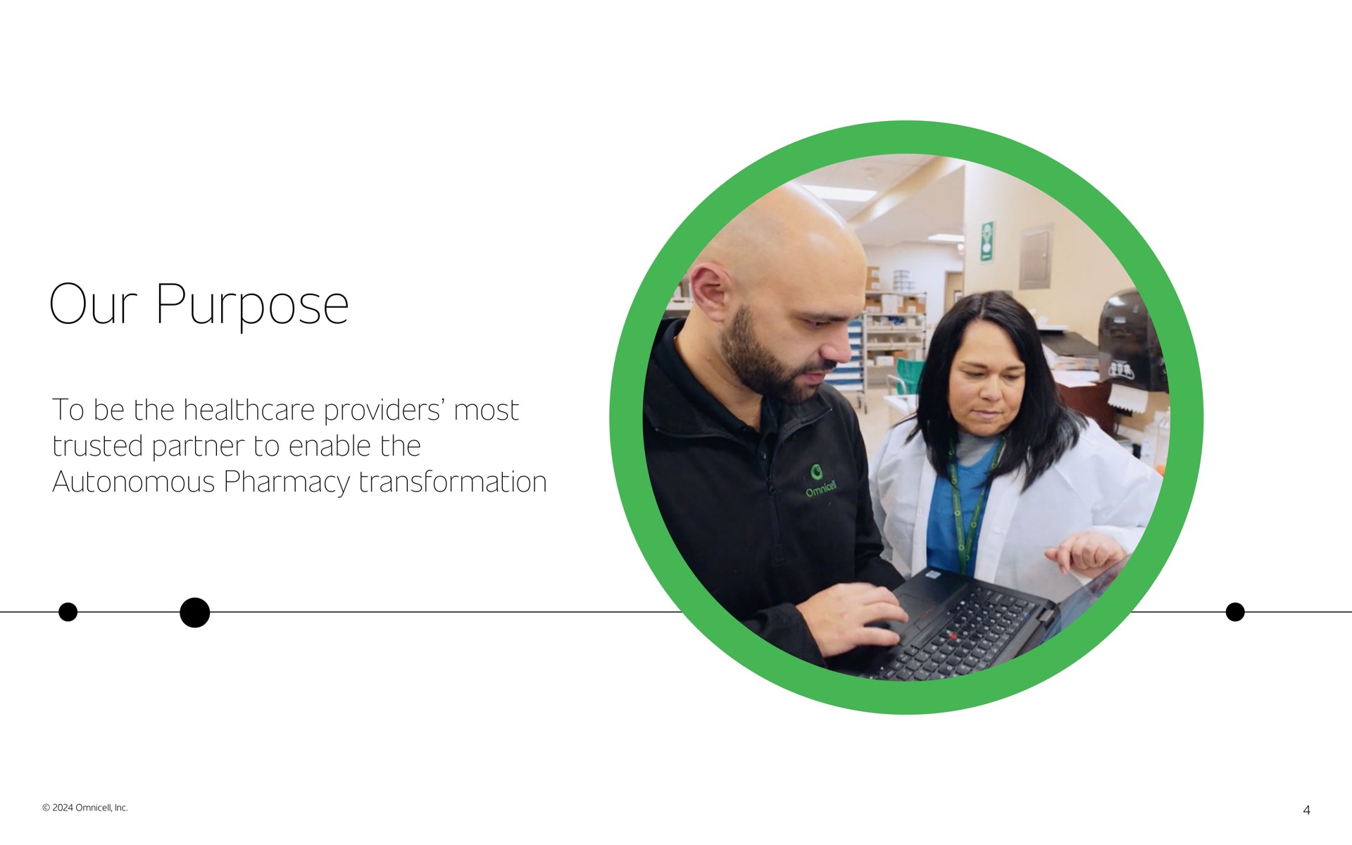 our purpose to be the providers most trusted partner to enable the autonomous pharmacy transformation | Omnicell
