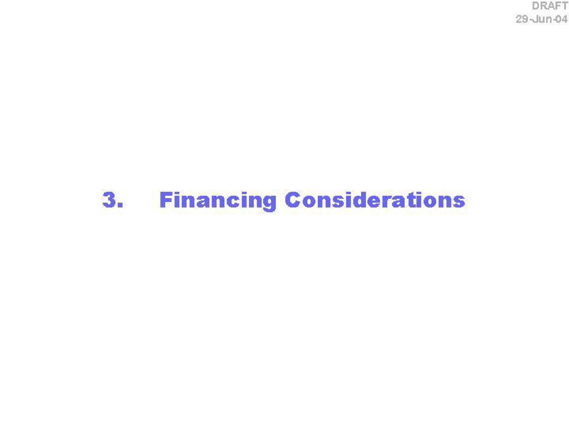 financing considerations | Citi