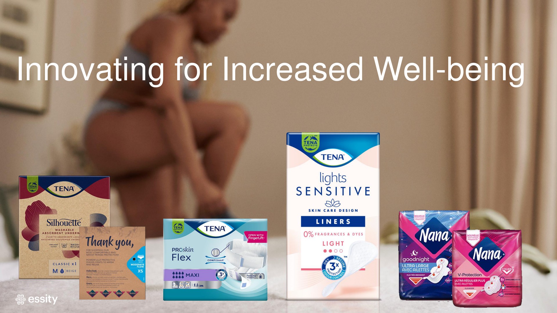 innovating for increased well being text novating well | Essity